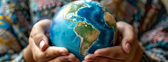 Hands Holding a Globe