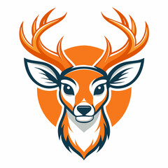 -deer-head-logo-vector--simple-icon-logo