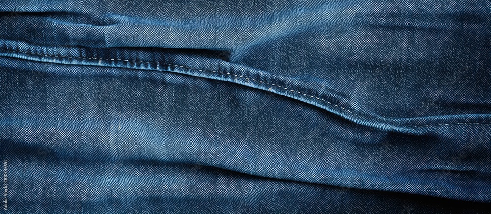 Poster textured blue jeans providing a background with ample space for text