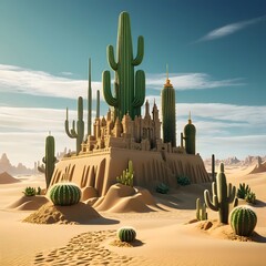 landscape with cactus