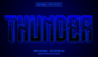 thunder editable text effect