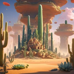 landscape with cactus