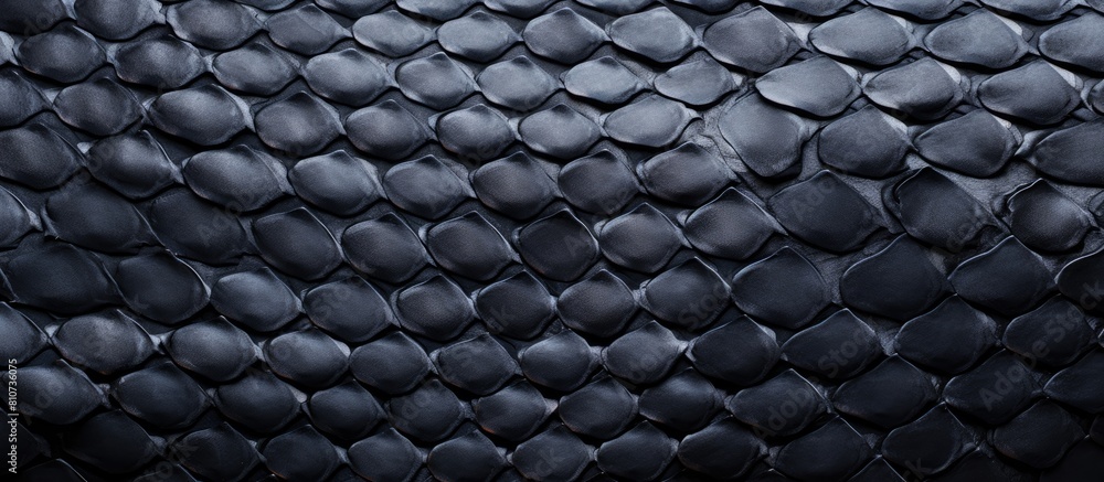 Aufkleber A textured black python leather creates a captivating background with a distinct skin pattern Ideal for a copy space image