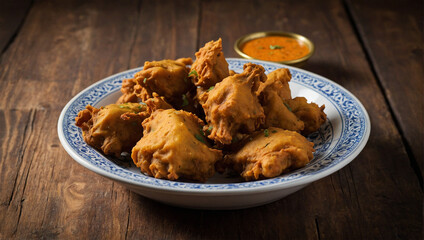 Image Pakora, traditional Indian food 1