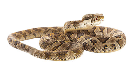 Obraz premium The image is a photo of a snake isolated on transparent background.