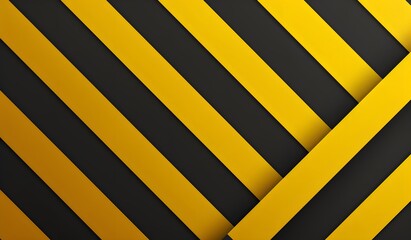 
A horizontal background banner with black and yellow striped patterns, providing space for text or design elements on the right side of an empty area in front of it