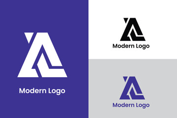 letter a logo, letter al company logo, letter al corporate company logo, logomark
