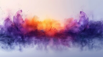 Celebrate the vibrant water color  festival with spring and is celebrated with a splash of colors, music, dance Colorful pastel drawing paper texture, for greeting poster design art wallpaper