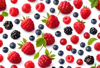raspberry and blackberry background