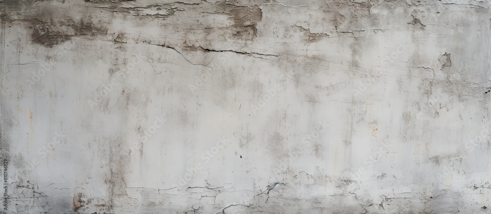 Poster old and grungy the texture of a dirty white painted concrete wall serves as a background evoking the