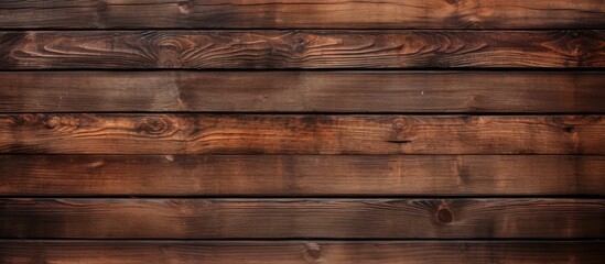 Naklejka premium The copy space image showcases a rustic backdrop of aged dark wooden panels with a distinct brown wood texture