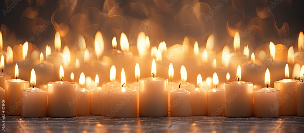 Poster copy space image of candles