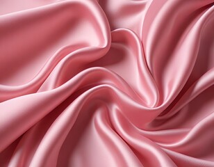 Obraz premium Pink silky satin fabric texture