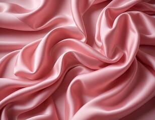 Pink silky satin fabric texture