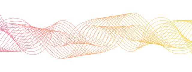 Abstract colorful modern stream wave line transparent background. Business curve lines in transparent background. Curved wavy lines tech futuristic motion background