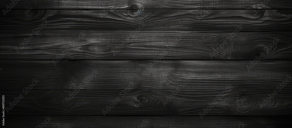 Poster horizontal wallpaper with an old black wood texture background providing ample copy space image