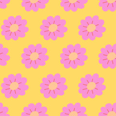 Estampado de flores dibujado a mano