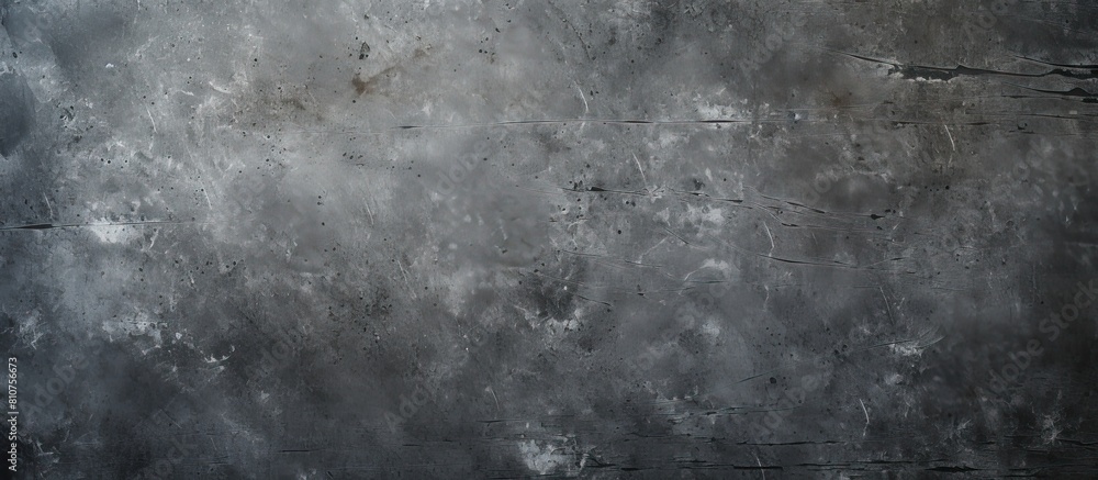 Poster The concept of the image is a distressed scratched chalkboard surface with an abstract grey textured background and space for copying. Creative banner. Copyspace image