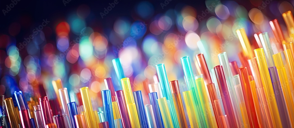 Poster festive new year s background with a paper straw for a christmas party copy space image