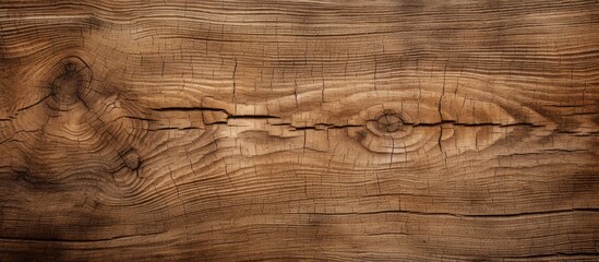 Close up image of a wooden wall highlighting the natural aging process of the tree with ample copy space
