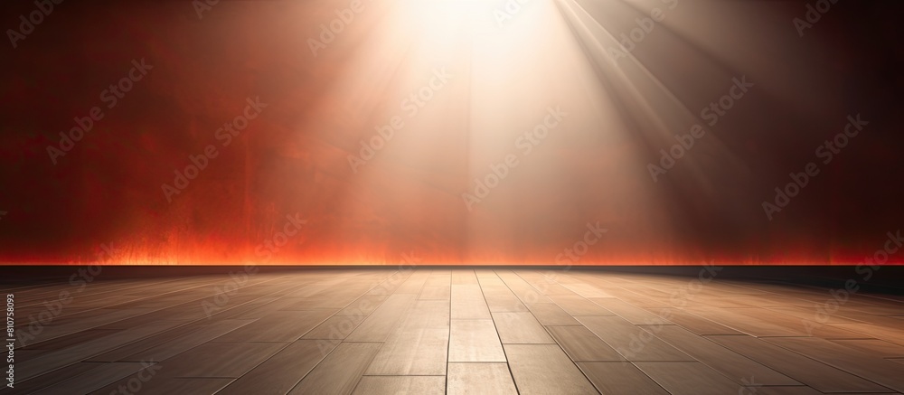 Poster unique sunlight background with a spotlight like reflection shining between the walls creating a cap