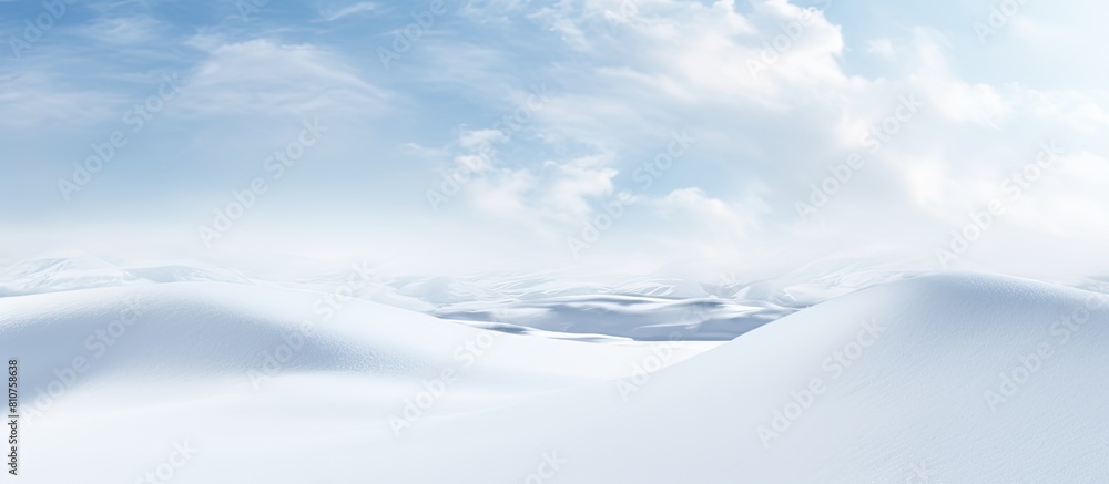 Aufkleber closeup view of a white snowy background with ample copy space image
