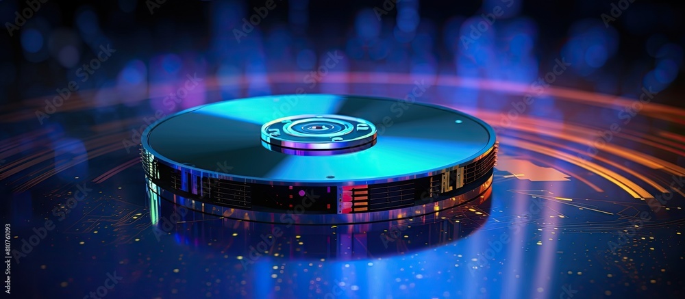 Poster check out my portfolio for a captivating image of a harddisk against a stunning fiber optical backgr