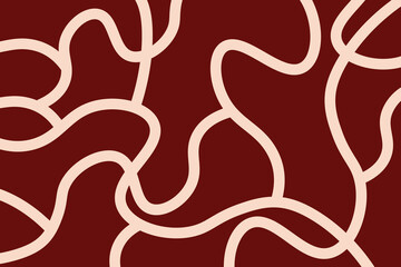 Abstract line wallpaper. Abstract vector. Simplicity. Backdrop. Gift wrap.Postcard. Graphic design. Multicolour. Fabric. Decorative. Deep red colour. Wave pattern. Ornament. Dynamic. Square frame.