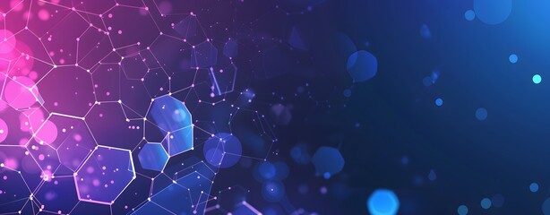 Abstract blue and purple background with polygon.  blue purple background bubble light shape design gradient.