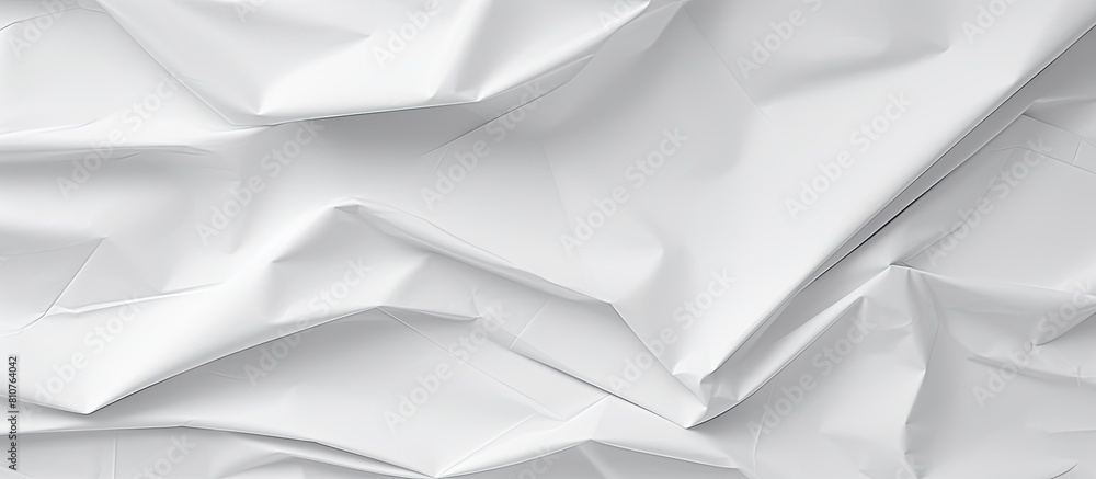 Aufkleber the crumpled white paper texture background serves as an abstract canvas providing copy space for ad