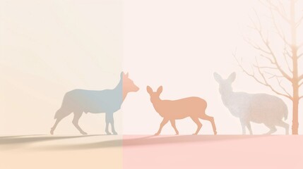 Obraz premium A tiger is walking on a beach with a pinkish color