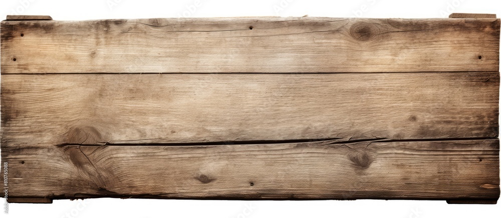 Poster A wooden signboard with no background ready for a copy space image