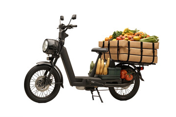 Grocery delivery made easy with electric cargo bike.