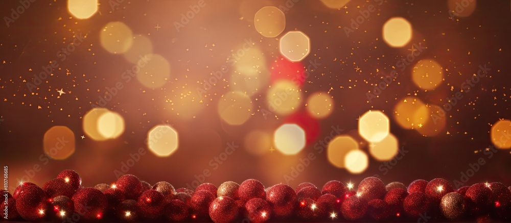 Poster A festive Christmas background with plenty of copy space image