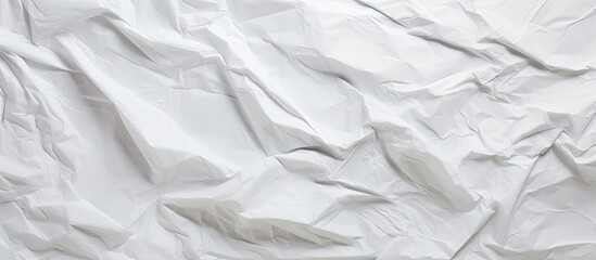 Obraz premium A textured backdrop of crumpled white paper with a grunge appearance Copy space image