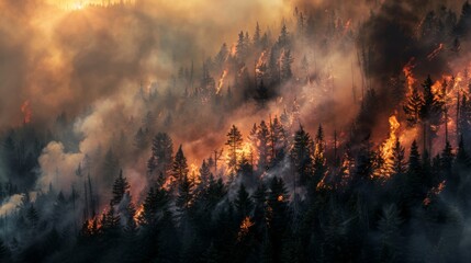 A Forest Engulfed in Flames
