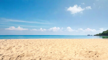 Beautiful  beach background. Natural landscape with empty  beach.
