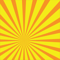Sunburst retro radial background with sun ray. vector design.