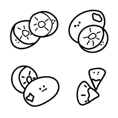 Adorable Kiwi Illustrations | Cute Hand Drawings | For Creative Projects | Minimalist Design