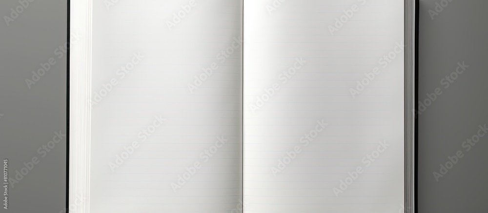 Aufkleber a notebook with an opened page clear and ready for content offering ample space for writing or drawi