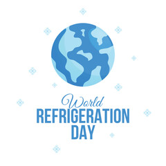 World Refrigeration Day vector design template. cold ice icon. ice flower evctor eps 10.