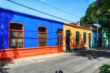 Old town of barranco district in Lima, Peru.