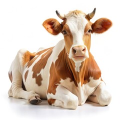 portrait of a cow. generative AI - obrazy, fototapety, plakaty