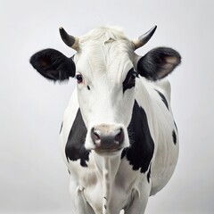 portrait of a cow. generative AI - obrazy, fototapety, plakaty