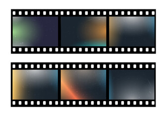 Obraz premium Realistic old grunge vintage retro 35 mm film frame,distressed - photographic effect