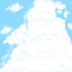 blue sky and clouds