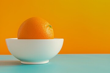 Vibrant orange citrus fruit in a white bowl