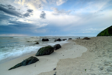 Landscape of the Baltic sea and beach.	