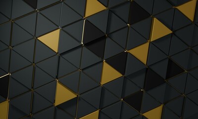 yellow and black 3D background