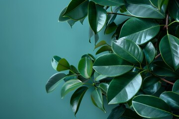 Obraz premium lush green leaves in natural lighting